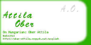 attila ober business card